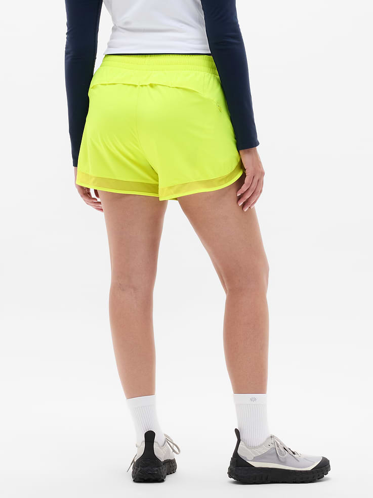 Image number 3 showing, Mesh Racer Run Mid Rise 4" Short