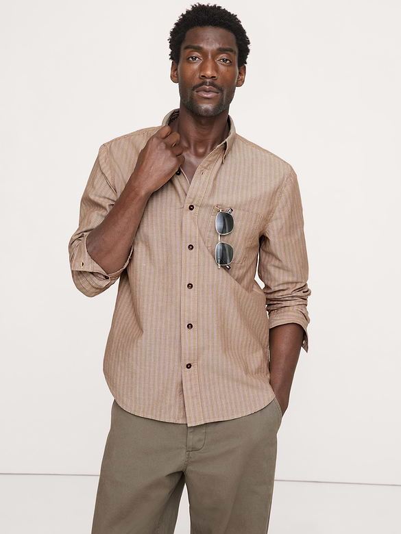 Chemise Oxford de coton coupe standard