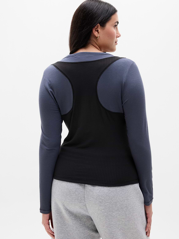 Perfect Rib Layered Top