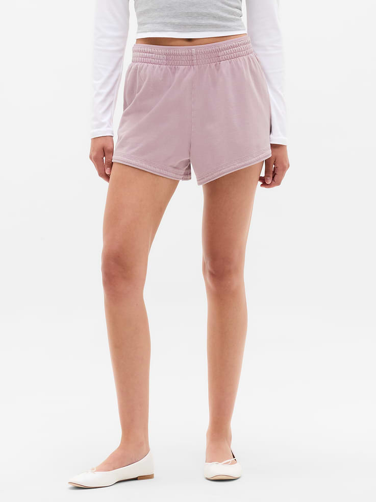 Image number 2 showing, Airy Cotton Terry Snow Wash Shortie