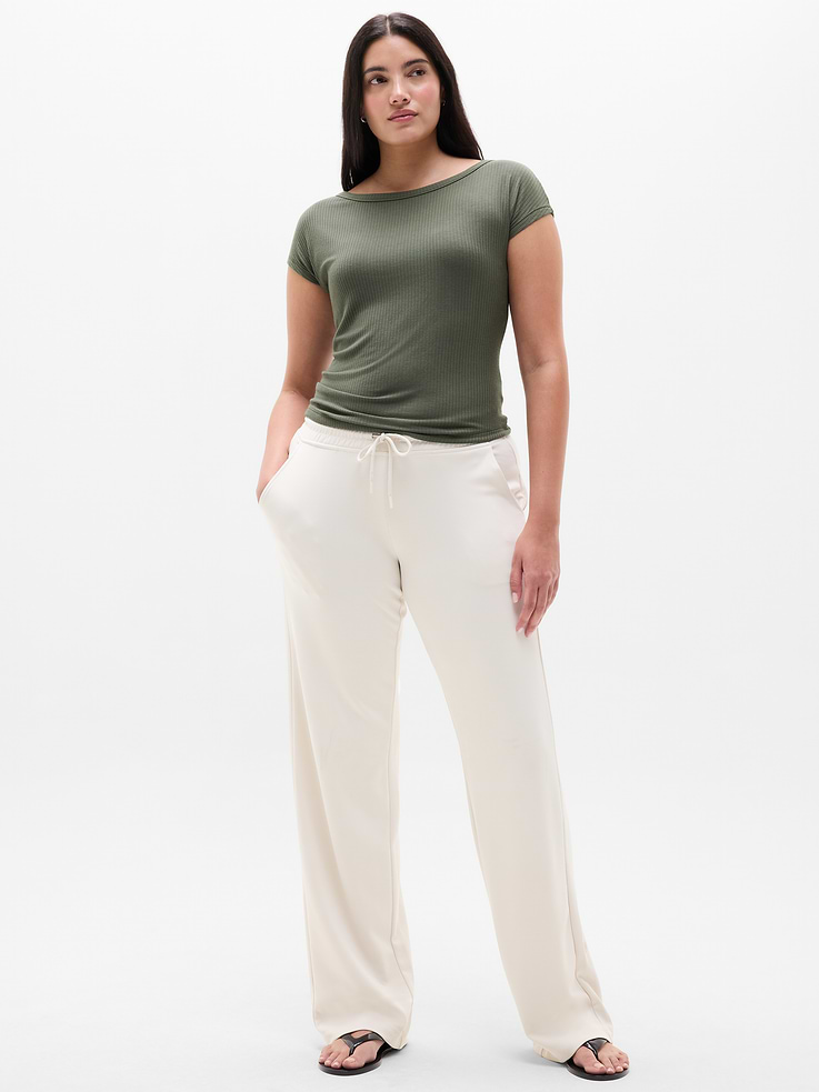 Image number 5 showing, Perfect Rib Boatneck Tee