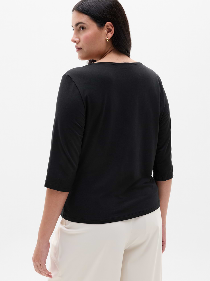 Image number 5 showing, Foundation Midi Sleeve Tee