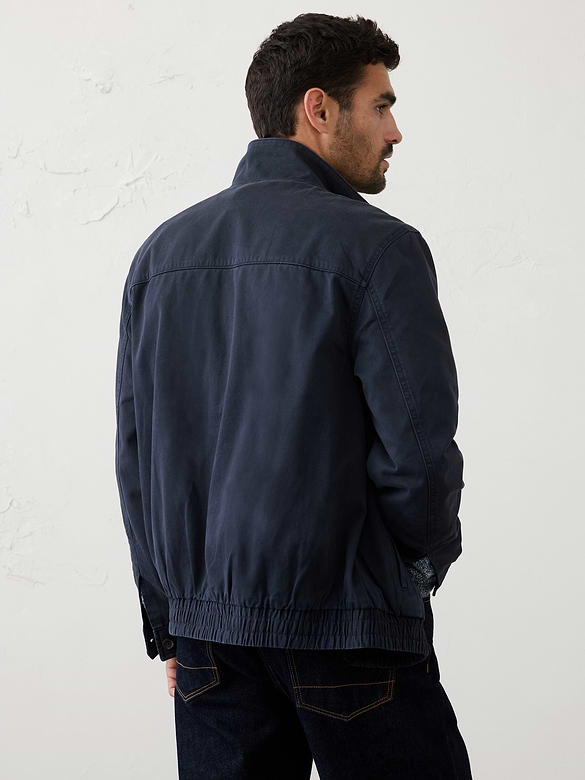 Peached Cotton Zip Jacket