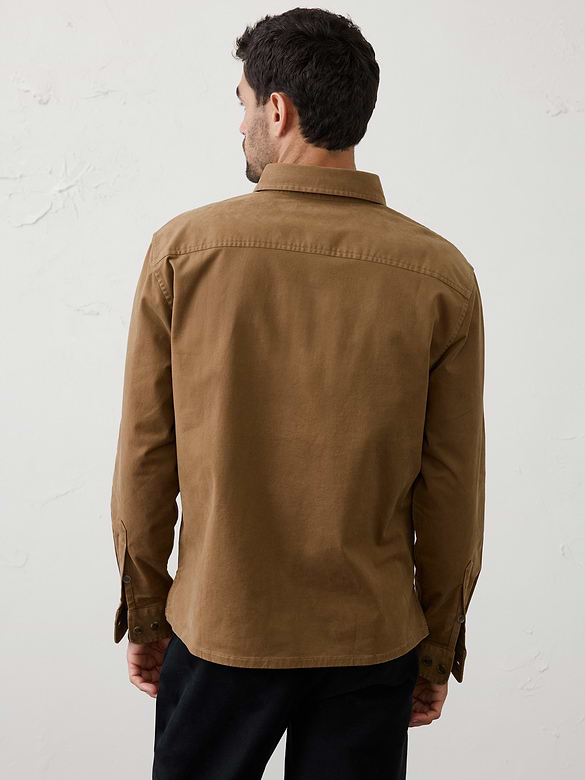Standard-Fit Heritage Cotton Twill Overshirt