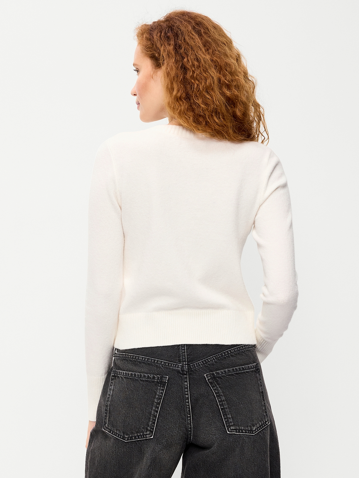 SoSoft Cropped Crew-Neck Cardigan | Old Navy