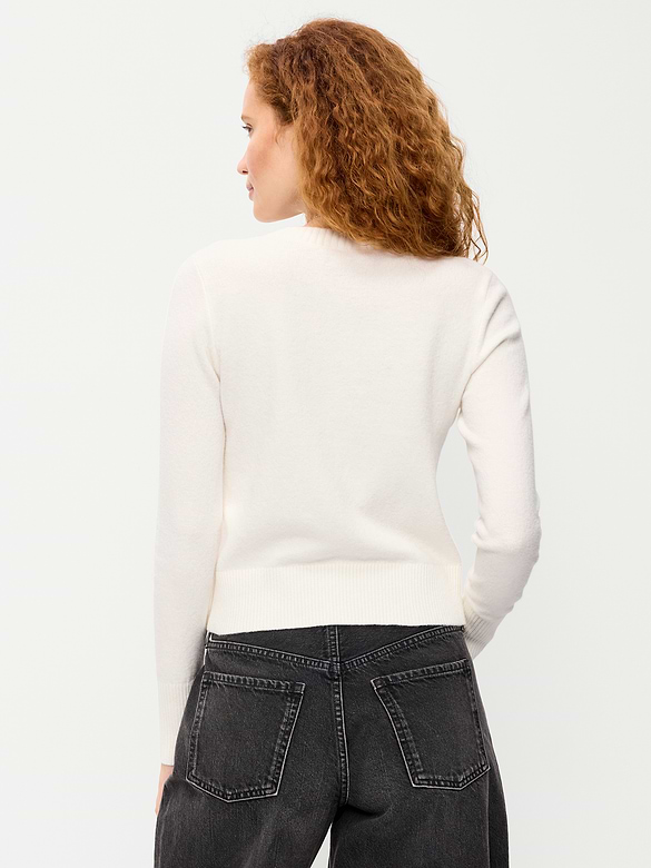 SoSoft Cropped Crew-Neck Cardigan