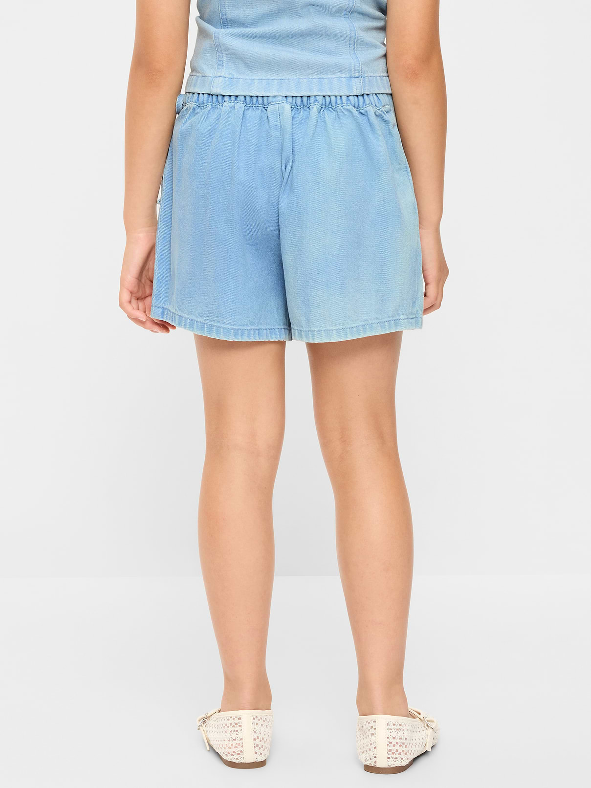Image number 2 showing, Wrap-Front Denim Skort for Girls
