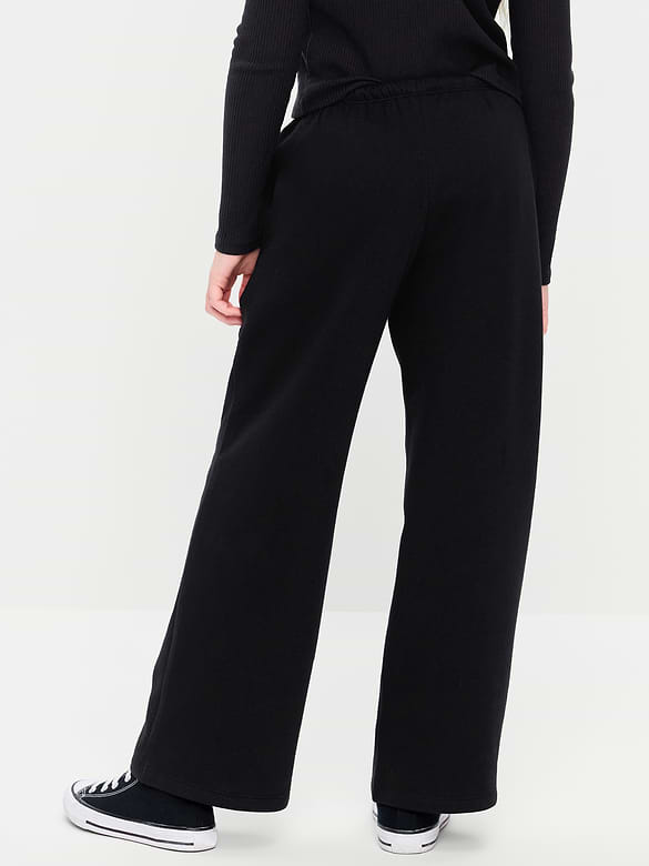 High-Waisted Graphic Wide-Leg Sweatpants for Girls