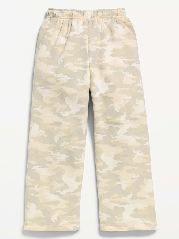Mid-Rise Baggy Wide-Leg Sweatpants for Girls