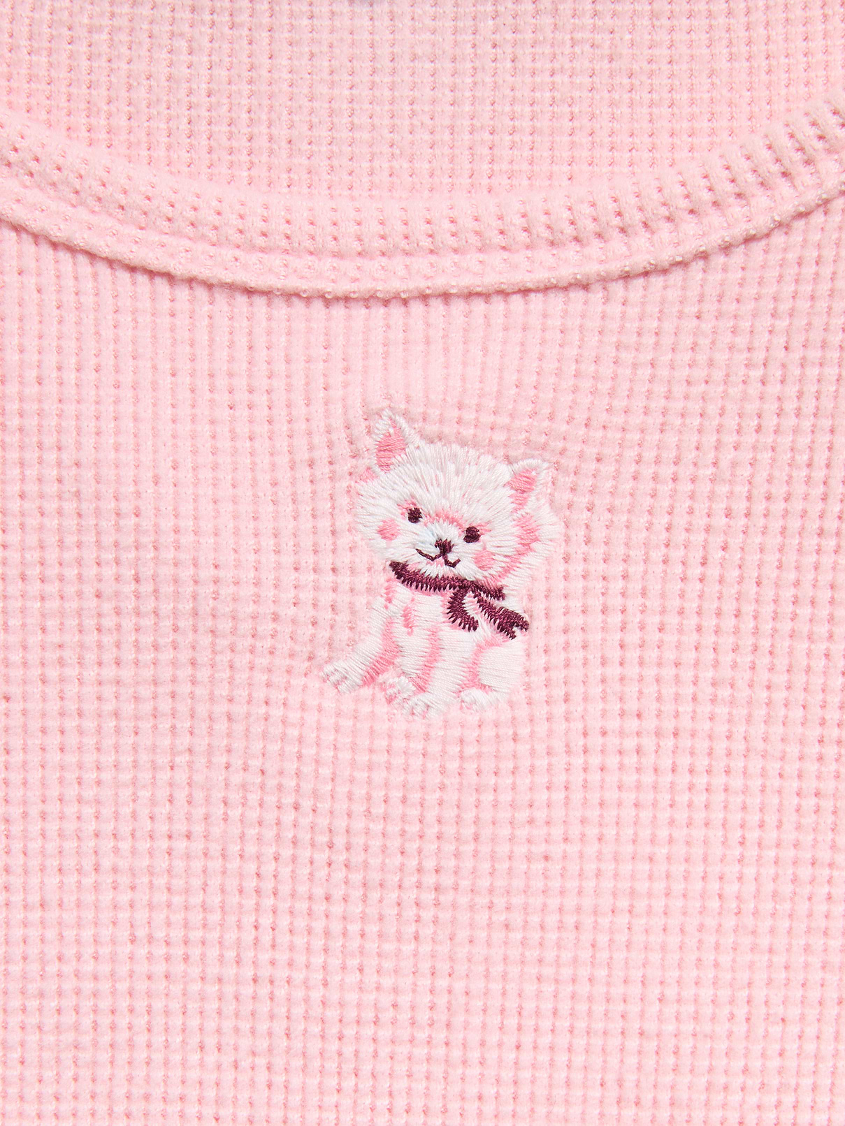 Image 2 of 2, Long-Sleeve CozePlush Fitted Top  for Girls