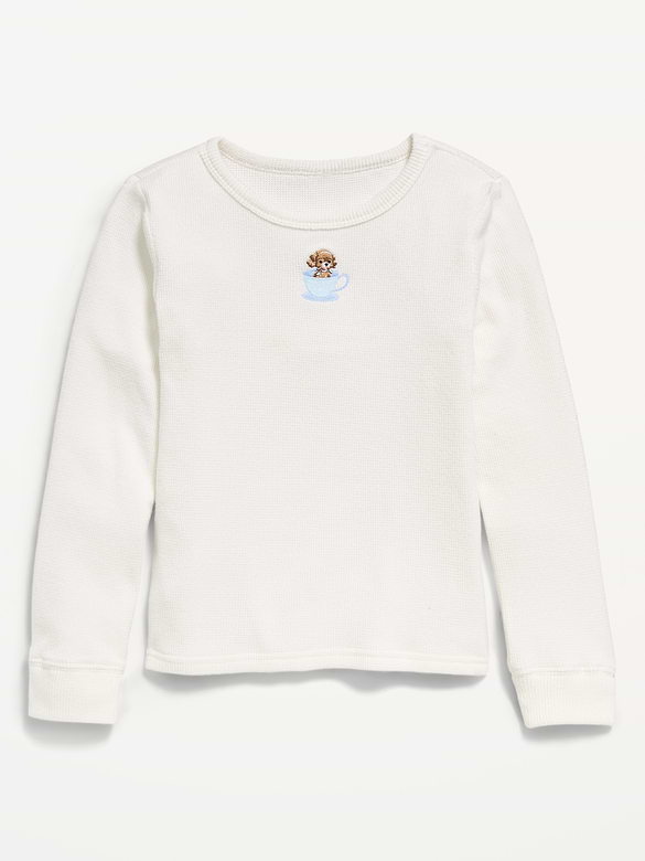 Long-Sleeve CozePlush Fitted Top  for Girls