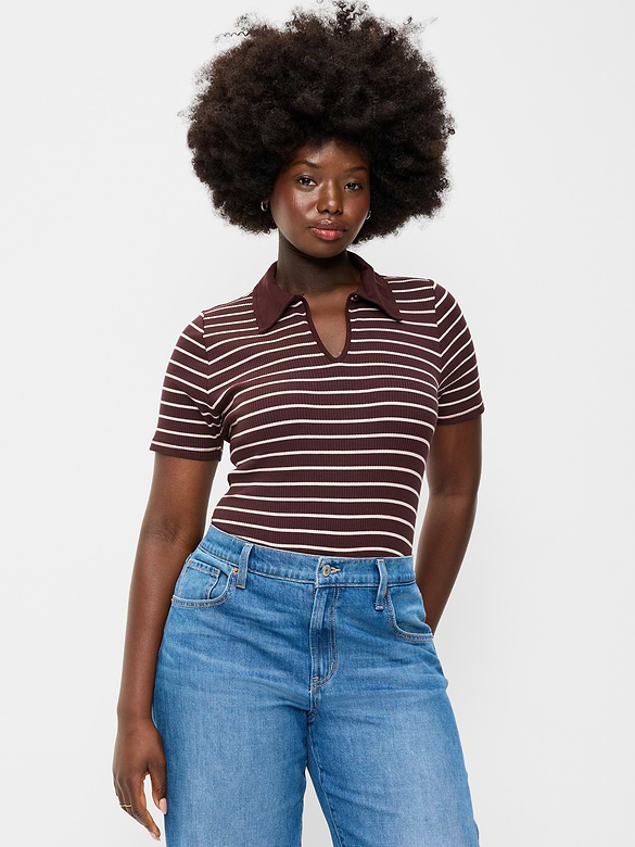 Keyhole Polo Top