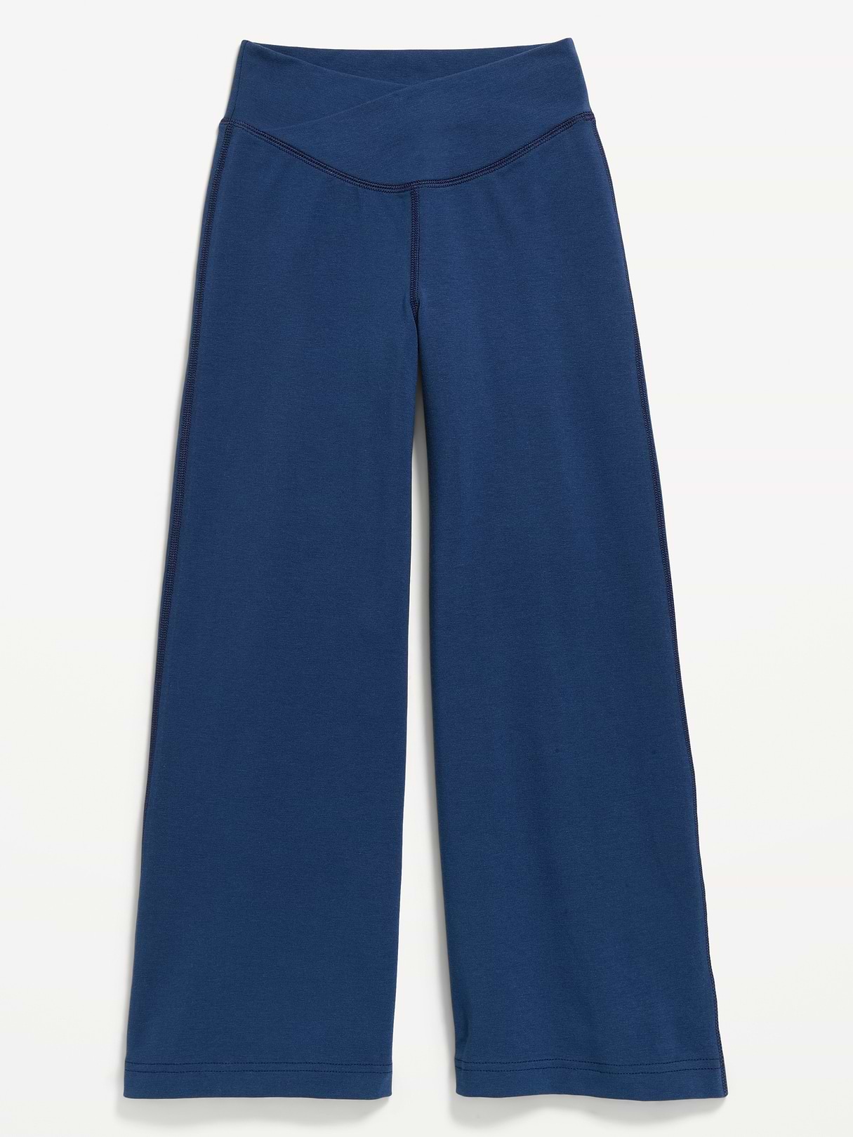 High-Waisted PowerChill Crossover Wide-Leg Pants for Girls | Old Navy