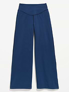 Image number 4 showing, High-Waisted PowerChill Crossover Wide-Leg Pants for Girls