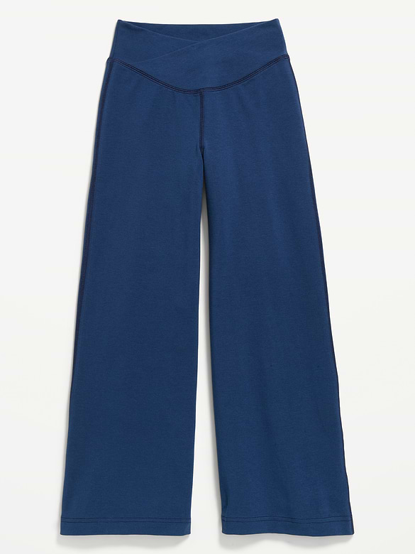 High-Waisted PowerChill Crossover Wide-Leg Pants for Girls
