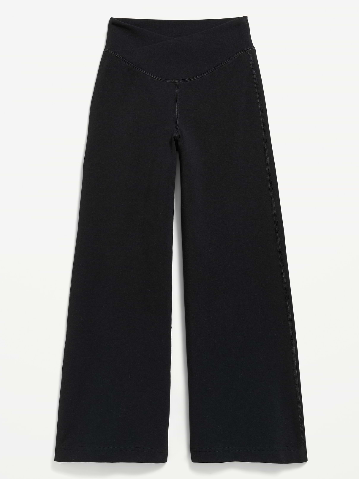 Image number 4 showing, High-Waisted PowerChill Crossover Wide-Leg Pants for Girls