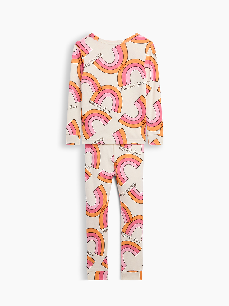 Image number 3 showing, babyGap Rainbow Print PJ Set