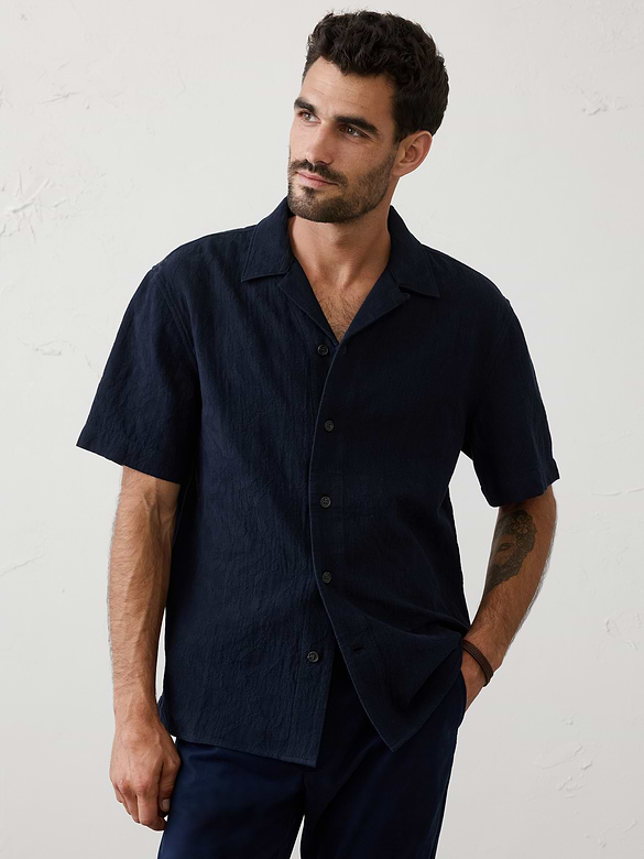 Standard-Fit Coastal Resort Shirt