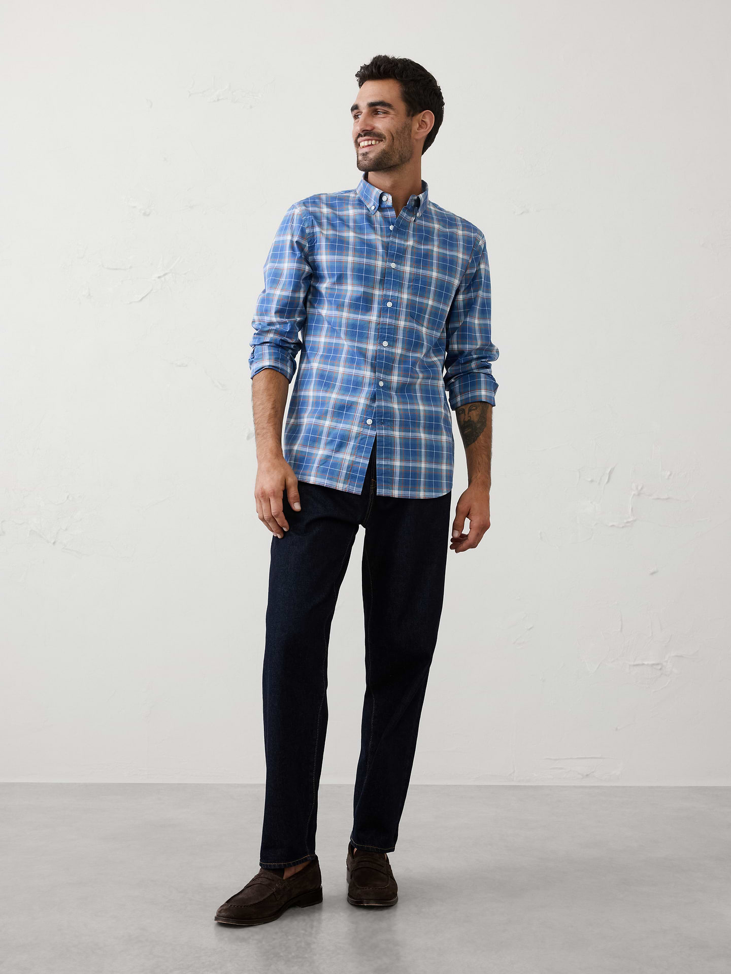 Image number 1 showing, Slim-Fit Softwash Cotton Shirt