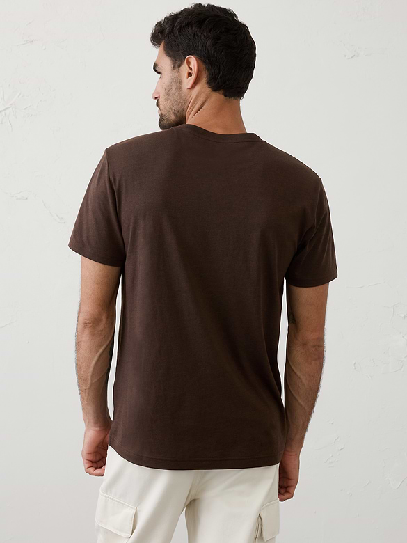 Standard-Fit Premium Wash V-Neck Shirt