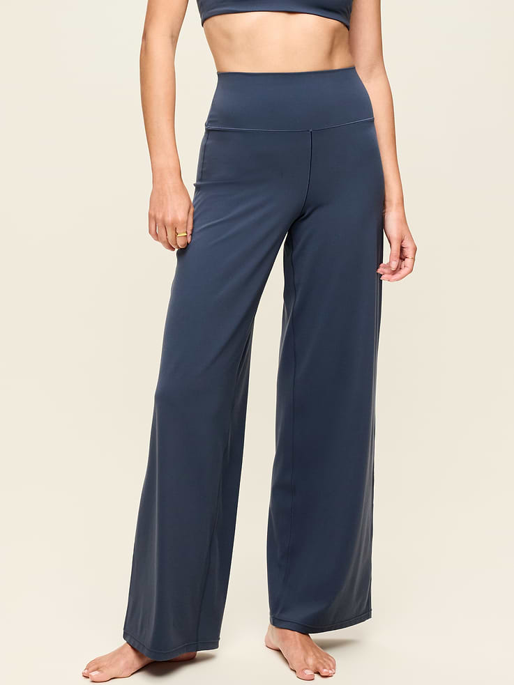 Image number 1 showing, High-Waisted StudioSmooth Wide-Leg Pants