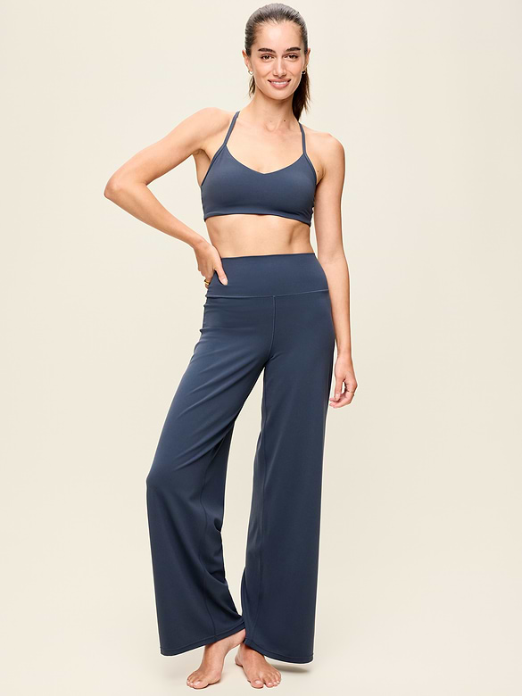 High-Waisted StudioSmooth Wide-Leg Pants