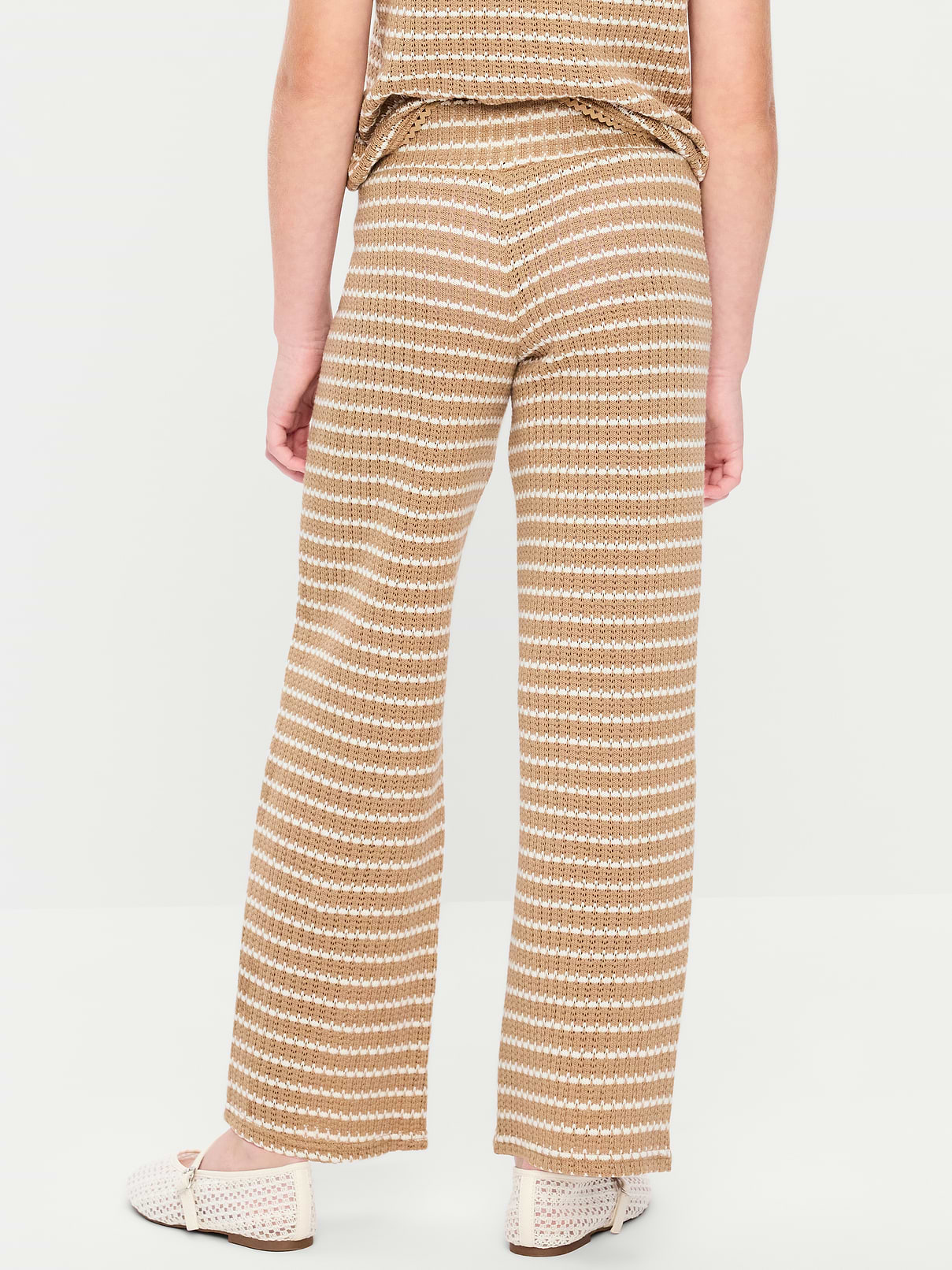 Image number 2 showing, Low-Rise Jacquard Knit Pants for Girls