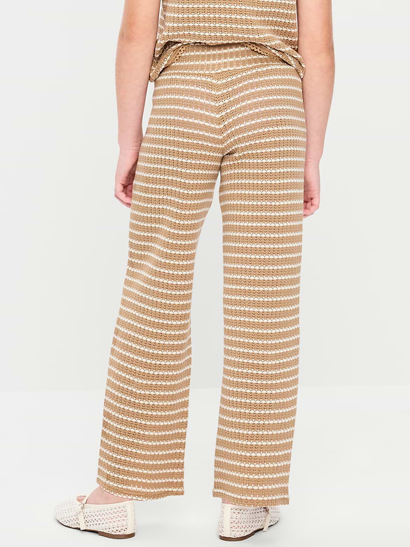 Low-Rise Jacquard Knit Pants for Girls