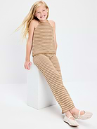 Image number 4 showing, Low-Rise Jacquard Knit Pants for Girls
