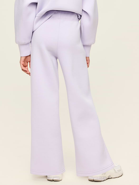 High-Waisted Bounce Fleece Wide-Leg Sweatpants for Girls