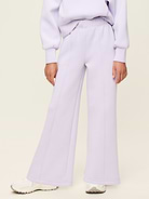 Image number 1 showing, High-Waisted Bounce Fleece Wide-Leg Sweatpants for Girls