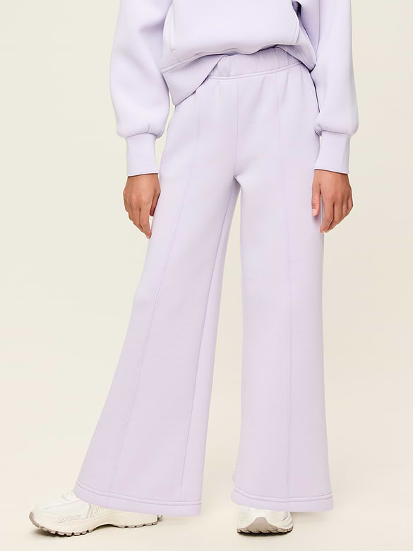 High-Waisted Bounce Fleece Wide-Leg Sweatpants for Girls