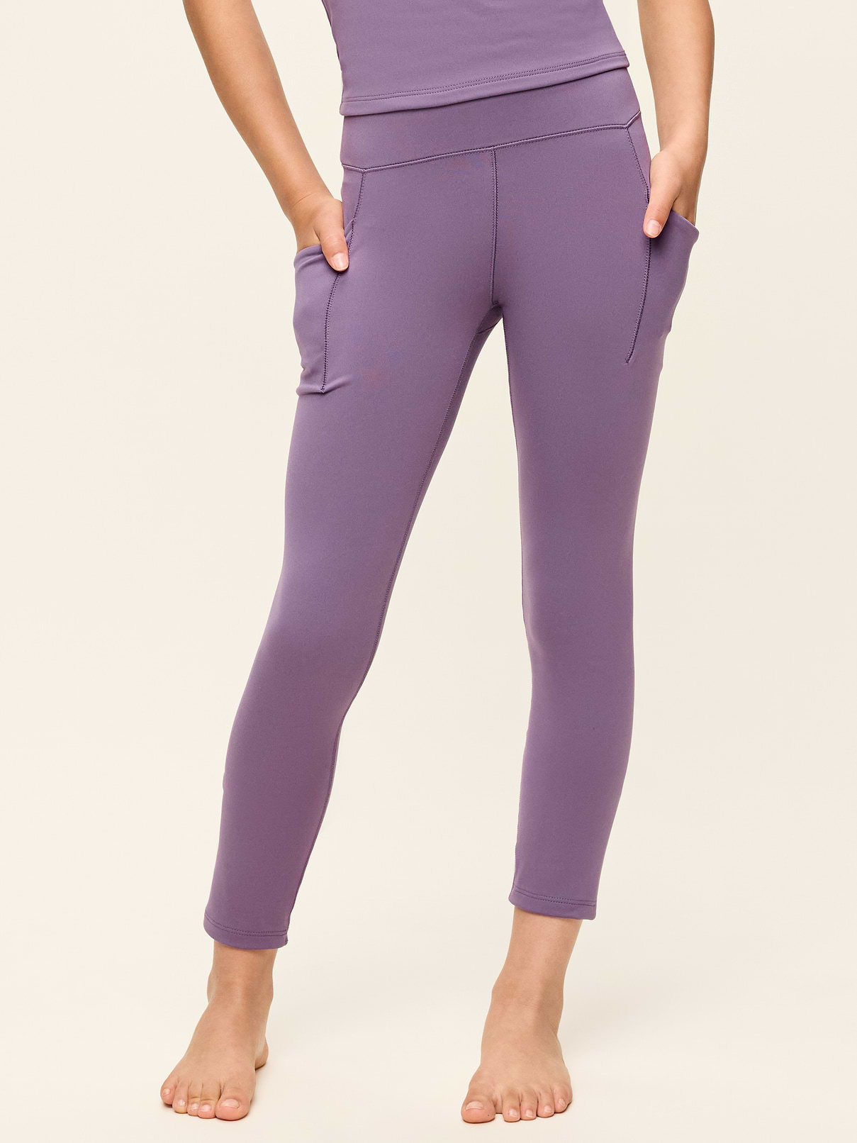 Image number 1 showing, High-Waisted StudioSmooth 7/8 Leggings for Girls