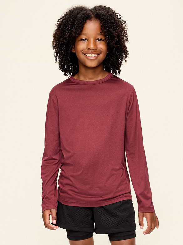 CloudMotion Long-Sleeve Performance T-Shirt for Boys