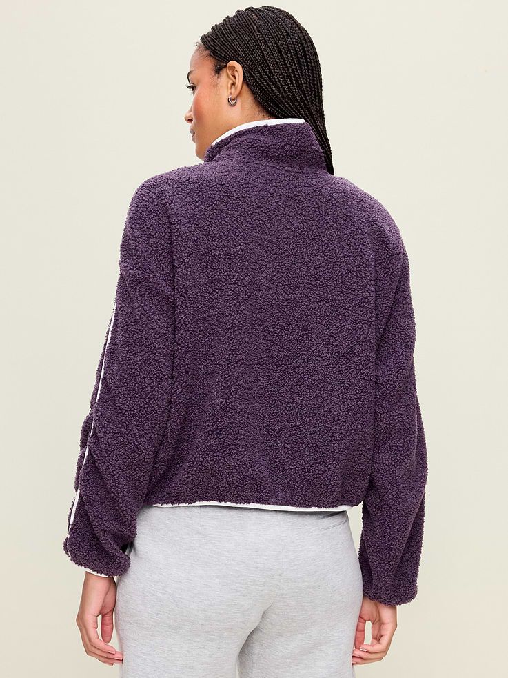 Image number 2 showing, Loose Sherpa Quarter-Zip Pullover