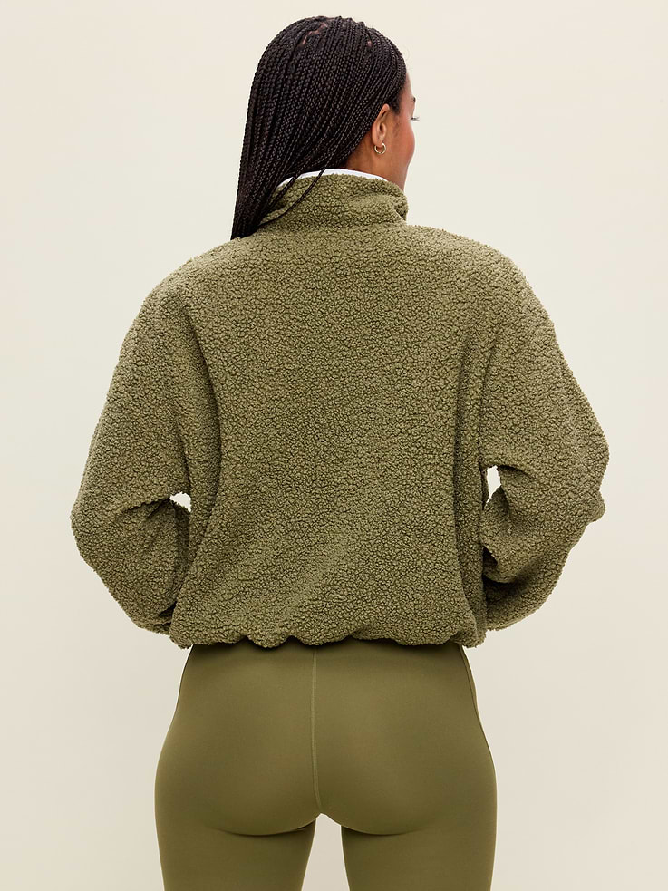 Image number 2 showing, Loose Sherpa Quarter-Zip Pullover