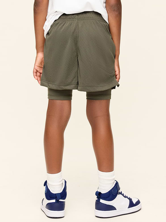 2-In-1 Mesh Performance Shorts for Boys