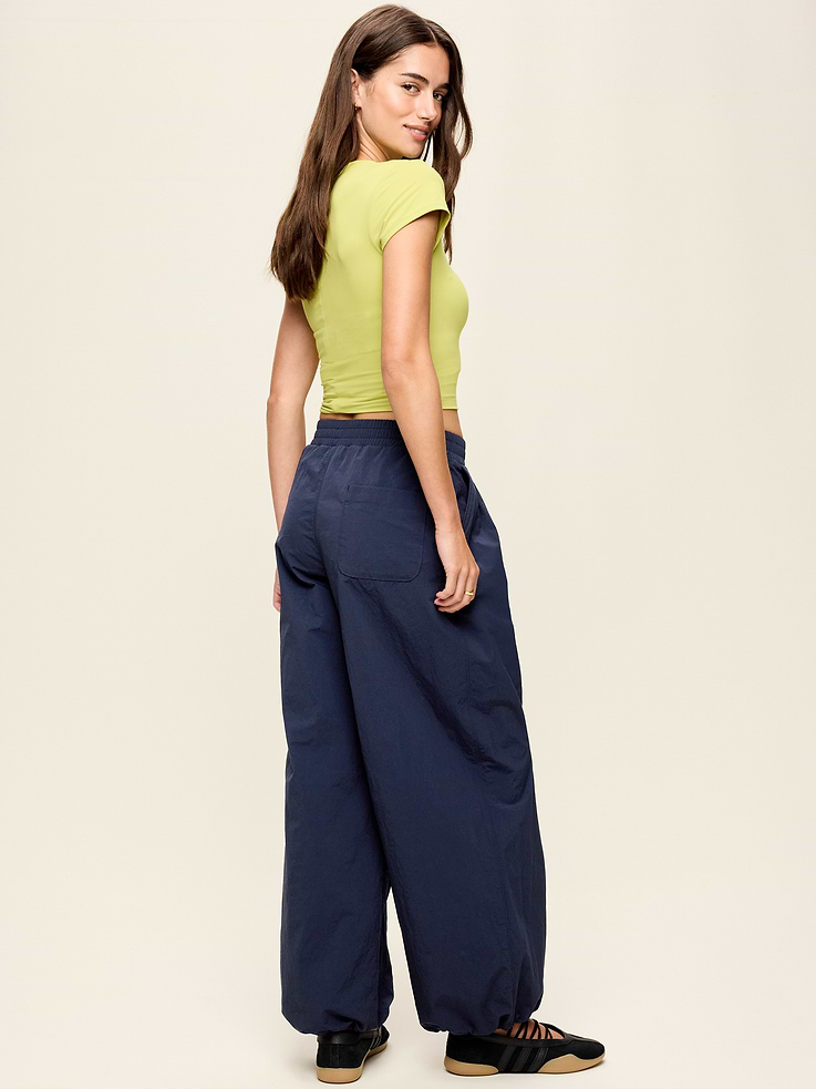 Image number 3 showing, Mid-Rise Woven Utility Pants
