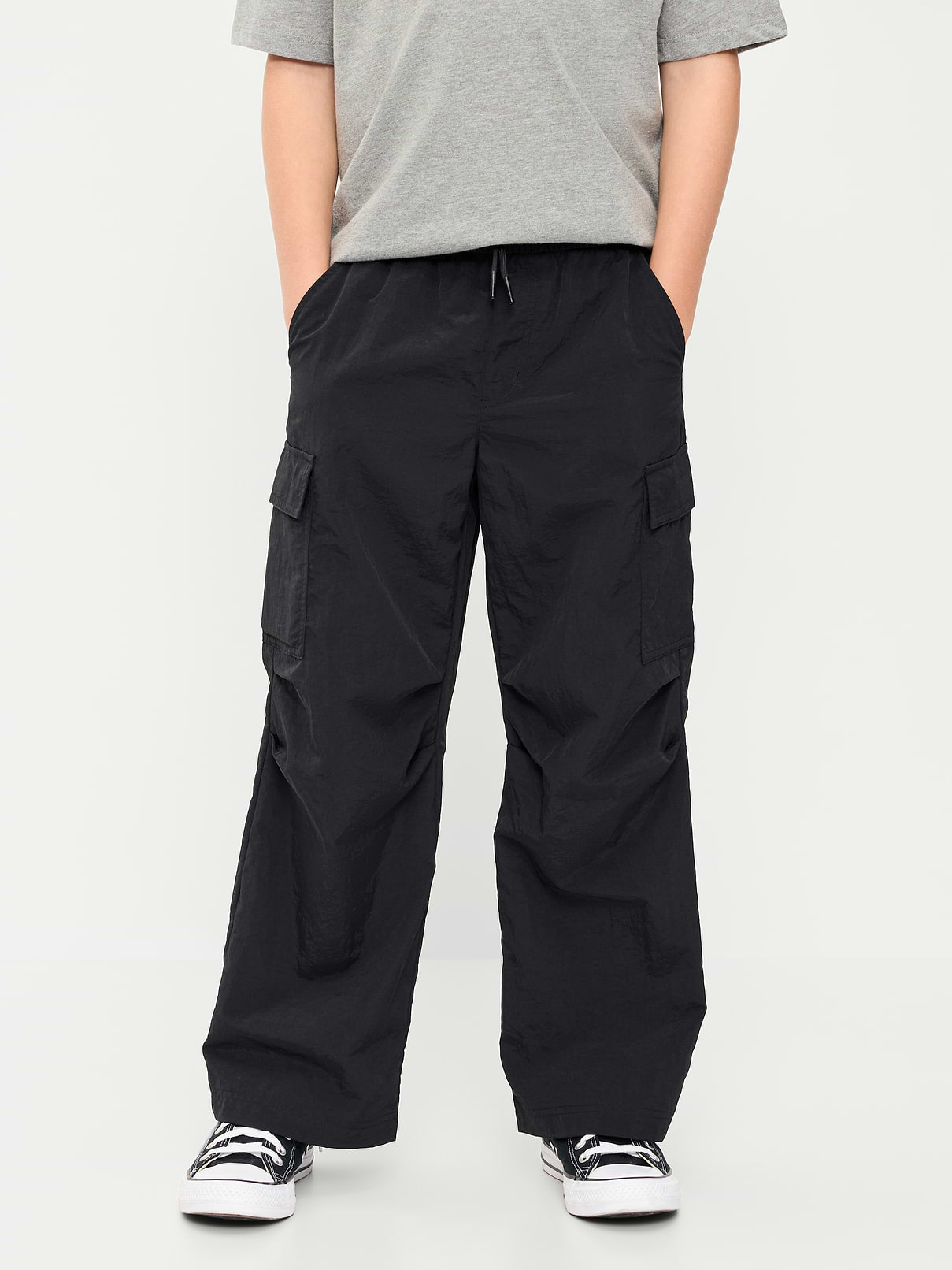 L'image numéro 1 présente Pantalon cargo coupe très généreuse à taille extensible pour Garçon