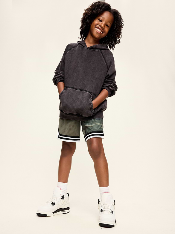 Knee Length Mesh Basketball Shorts for Boys