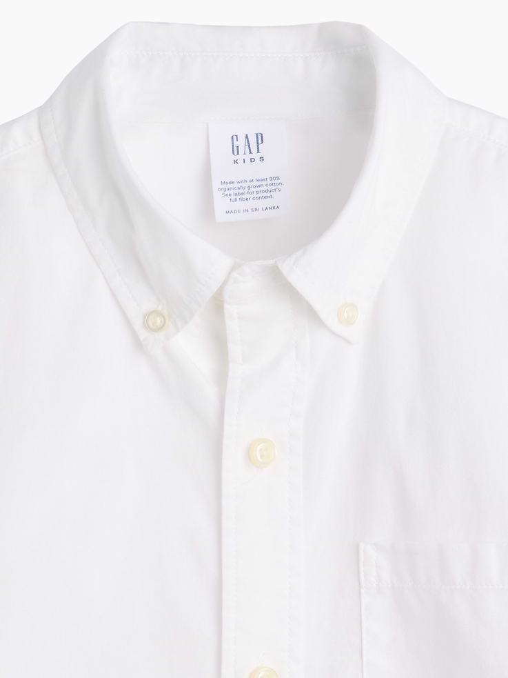 Image number 4 showing, Kids Poplin Uniform Shirt