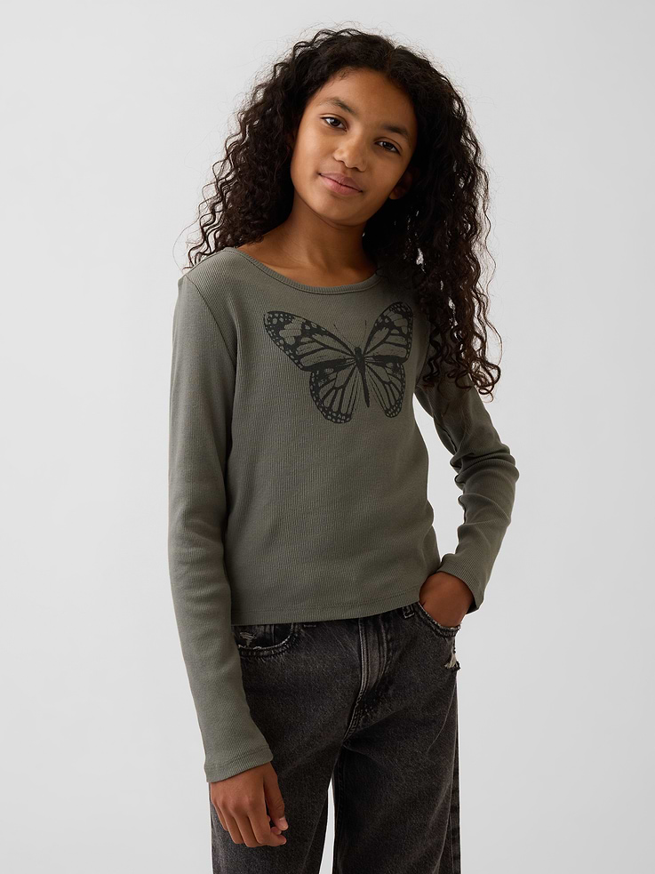 L'image numéro 1 présente T-shirt côtelé pour Enfant
