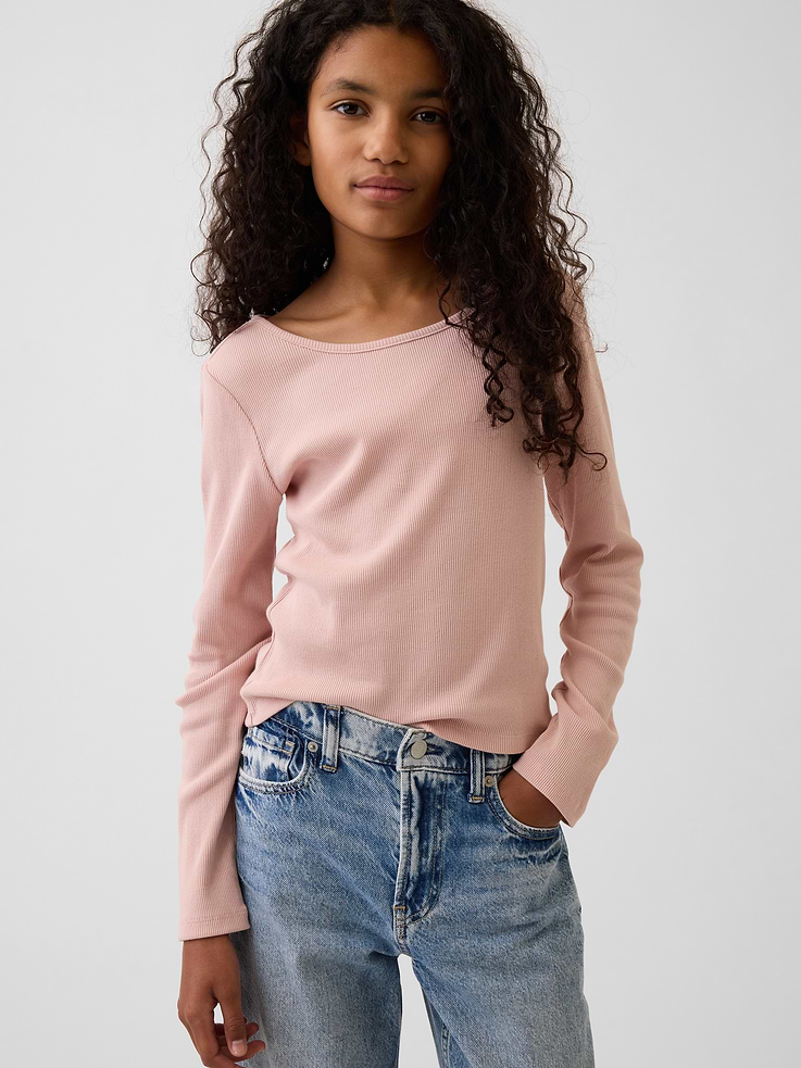 L'image numéro 1 présente T-shirt côtelé pour Enfant