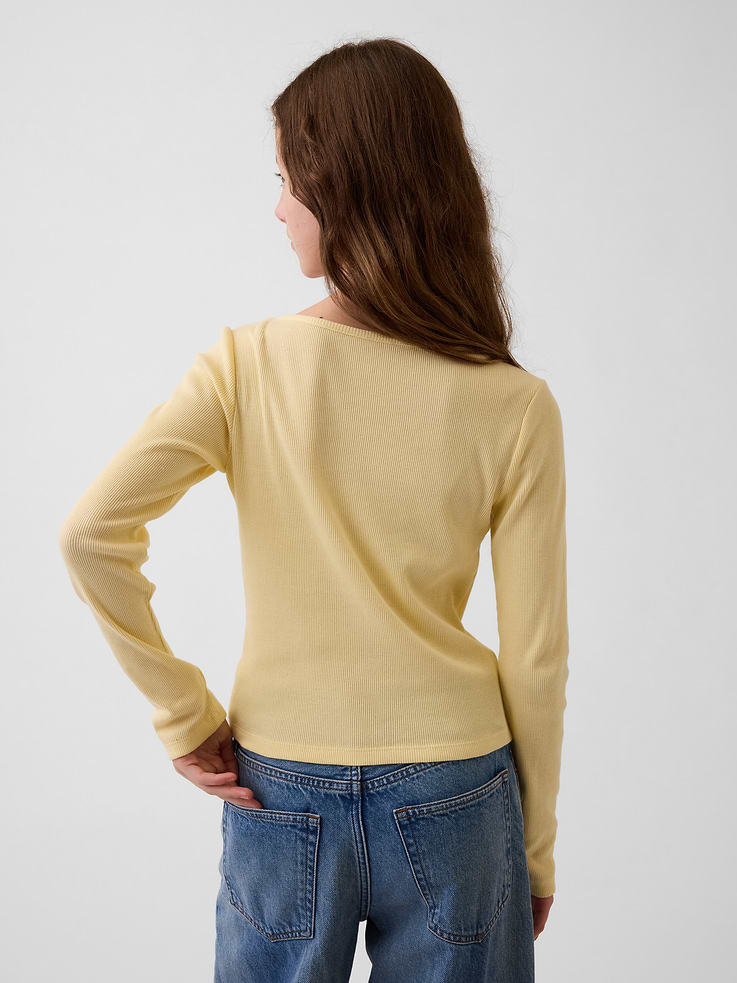 L'image numéro 3 présente T-shirt côtelé pour Enfant