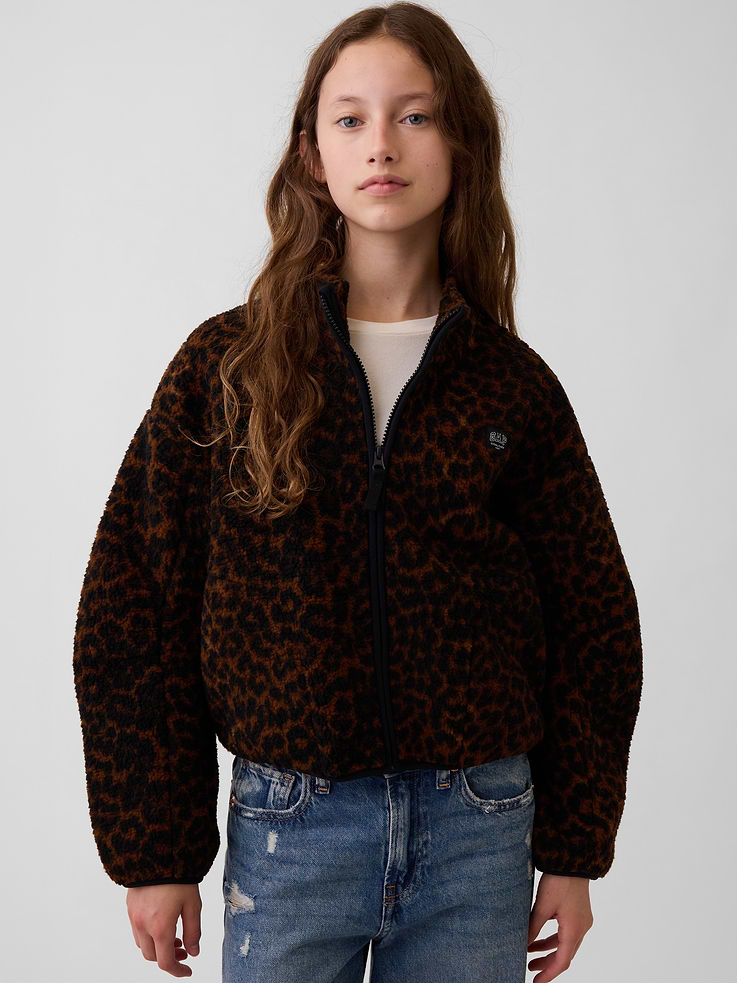 L'image numéro 1 présente Veste décontractée en sherpa pour Enfant