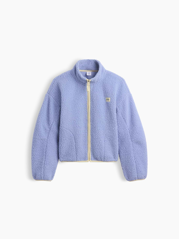 L'image numéro 2 présente Veste décontractée en sherpa pour Enfant