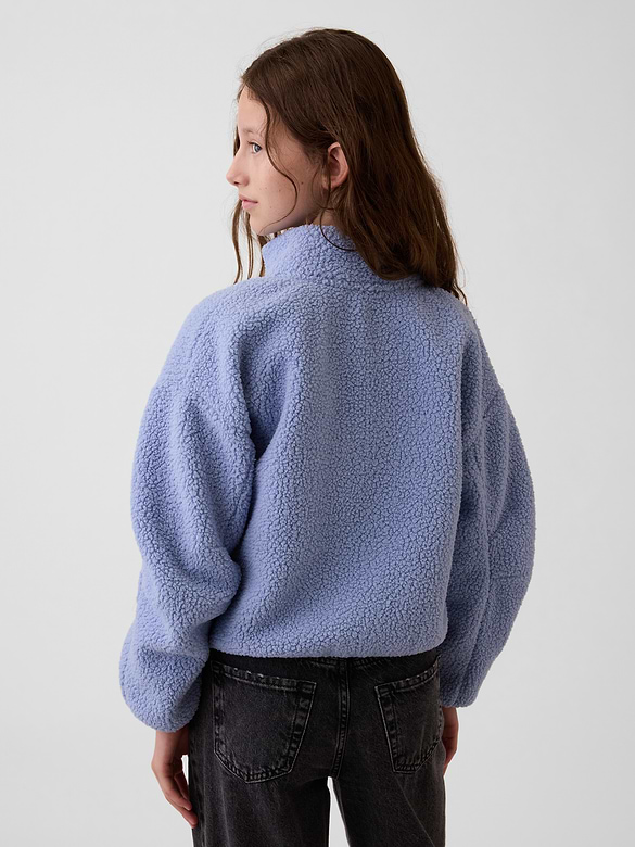 Kids Sherpa Relaxed Zip Jacket