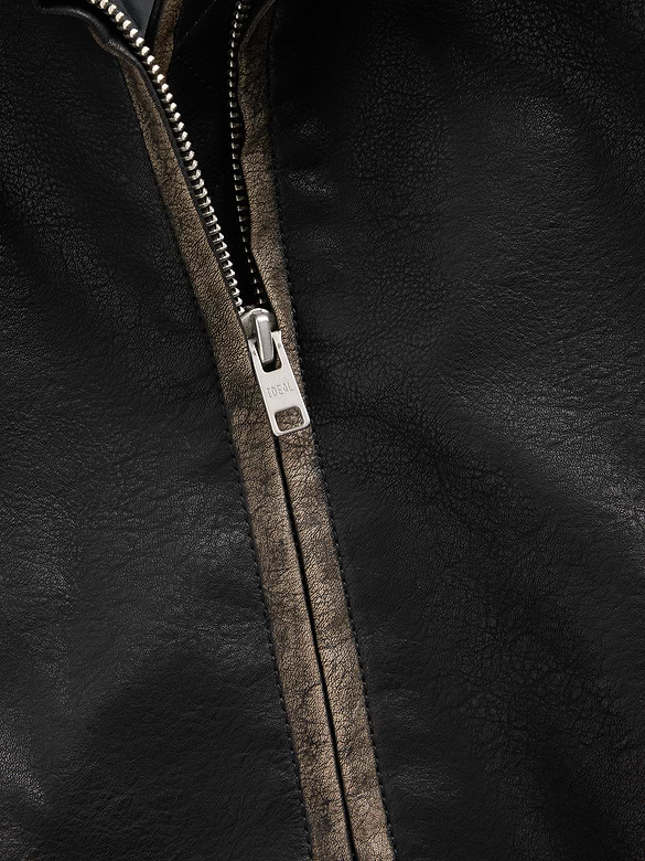 Kids Vegan Leather Bomber Jacket