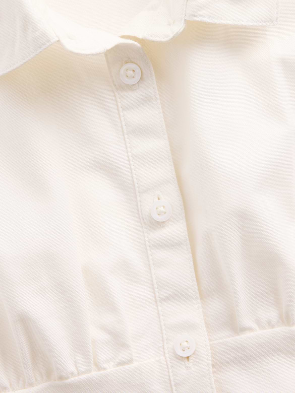 Kids Fitted Button-Front Top