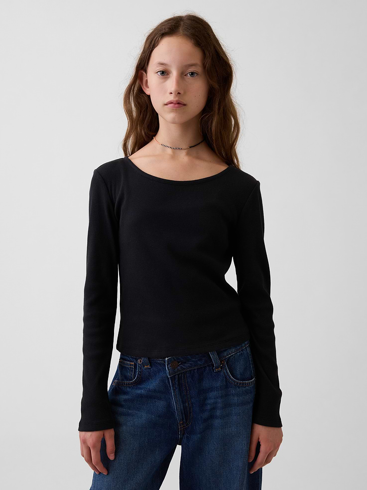 L'image numéro 1 présente T-shirt côtelé pour Enfant